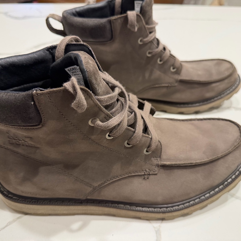 Sorel Men's Gray Leather Boots